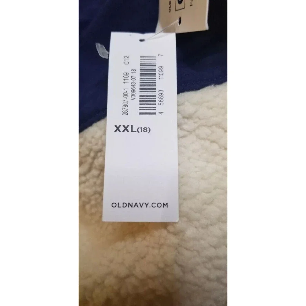 Old Navy Sherpa Fleece Zip Up Jacket XXL 18
